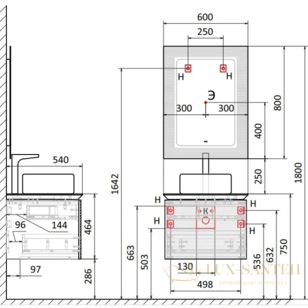 тумба jorno karat kar.01.60/p/bul 60 см, бук светлый