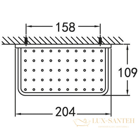 мыльница cezares maxima czr-f-8919a, хром