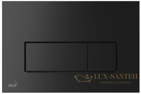 инсталляция alcaplast am101/1120-4:1 ru m578-0001 для унитаза, панель смыва черная матовая