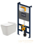 комплект aquame aqm42003cr: инсталляция с клавишей aqm4001cr, унитаз aqm2003 с быстросъемным сиденьем микролифт
