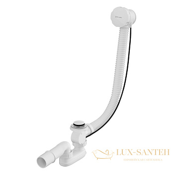 слив-перелив для ванны whitecross spwc60whg, 60 см, белый глянцевый