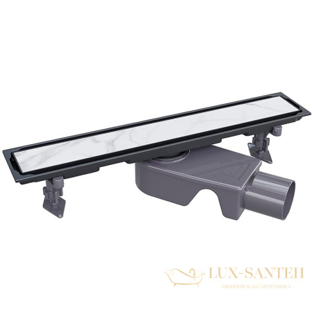 душевой лоток rgw 47212260-04 с двухсторонней решеткой sdr-22b, черный