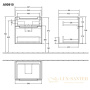 тумба под раковину villeroy & boch subway 2.0 a909 10 e8 587х590х454 мм, white wood