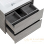 тумба под раковину belbagno kraft 39 kraft 39-700/390-2c-so-cg 70 см подвесная, cemento grigio