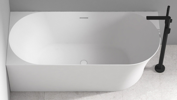 акриловая ванна abber ab9258-1.7 l, цвет белый