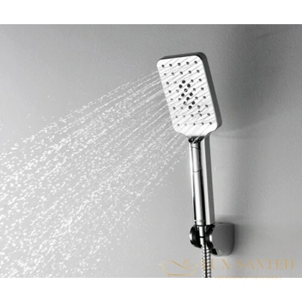 душевой комплект wasserkraft alme a16590 400 мм, хром