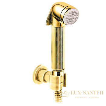 nicolazzi doccia, 5523gb, гигиенический душ, шланг 100см. гибкий. с поддержкой, цвет gold brass