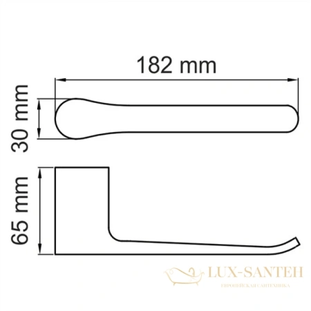 бумагодержатель wasserkraft aisch k-5996, золотой матовый