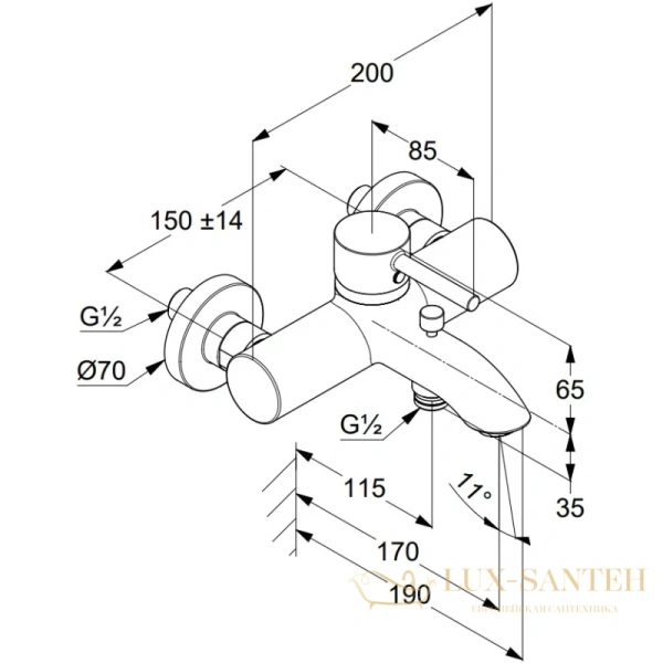 смеситель kludi bozz white 386915376 для ванны, белый матовый