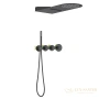 душевая система для душа термостатическая встраиваемая timo saona sx-2350/03sm, черный матовый