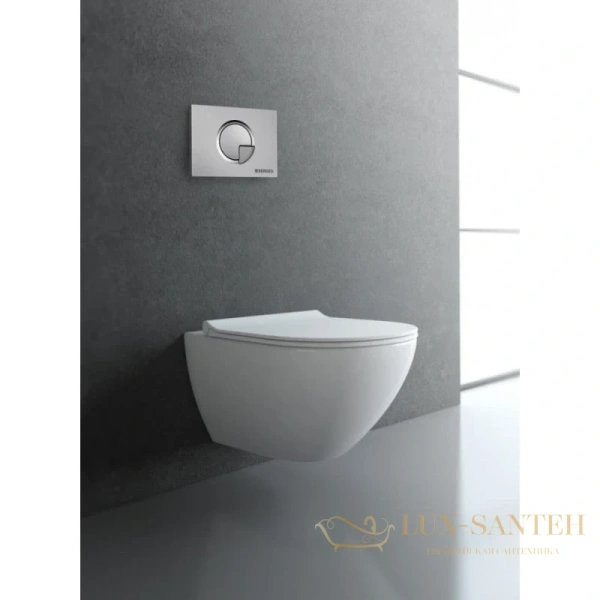 комплект: подвесной унитаз berges puma 043272 + система инсталляции berges novum l3, белый, клавиша хром