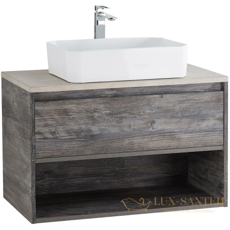 тумба под раковину belbagno kraft kraft-800-1c-so-pp 80 см подвесная, pino pasadena