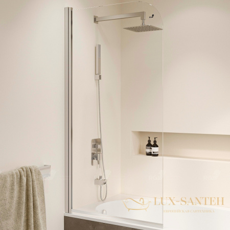 шторка rgw screens 411110907-11 на ванну sc-109 70х150, профиль хром, стекло прозрачное