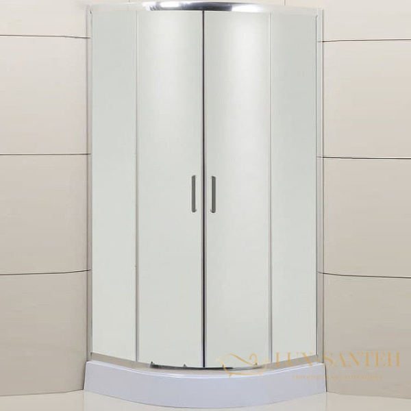 душевой уголок belbagno uno uno-195-r-2-90-p-cr 90х90 см профиль хром, стекло рифленое