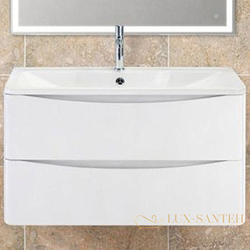 тумба под раковину belbagno acqua acqua-800-2c-so-bl подвесная, bianco lucido