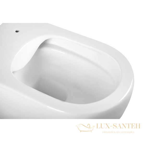 унитаз подвесной безободковый charus skandenborg rimless ewc700-125w, с быстросъемной крышкой с сиденьем, микролифт,белый глянцевый