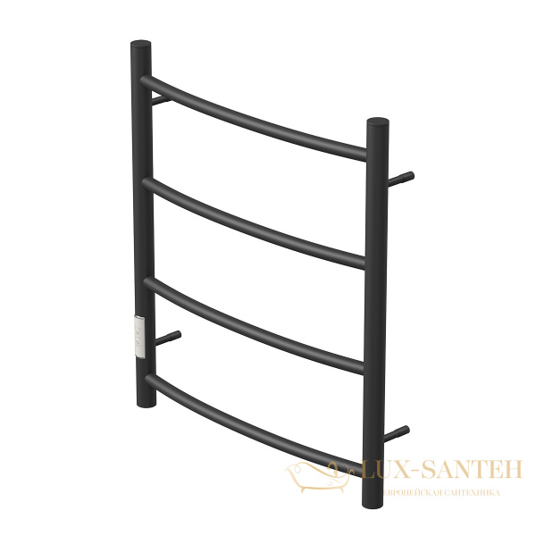 полотенцесушитель 500x600 электрический point афина pn04756b п4 диммер слева, черный