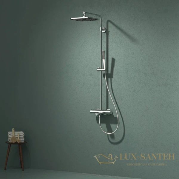 душевая система teska galaxy dk3101c 250 мм, хром