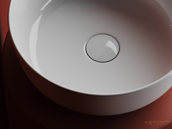 раковина накладная ceramica nova element cn6073, 356*356*135 мм, белый