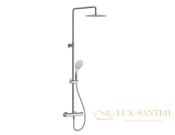 душевая система cersanit brasko с термостатом, 63066, цвет хром