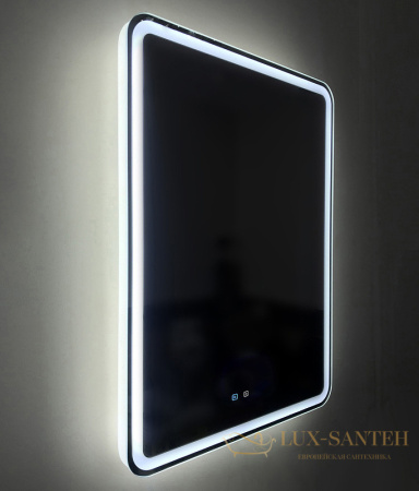 зеркало belbagno marino spc-mar-1000-800-led-tch-snd 100 см с подсветкой с голосовым управлением и подогревом, белый