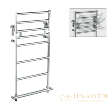 полотенцесушитель электрический margaroli sereno 583-8 box 5834708crpb, с полкой, высота 106 см, ширина 57 см, хром