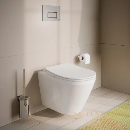 подвесной безободковый унитаз vitra integra round 7041b003-0075, белый