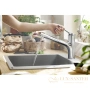 кухонный смеситель hansgrohe zesis m33 74800000 с выдвижным изливом