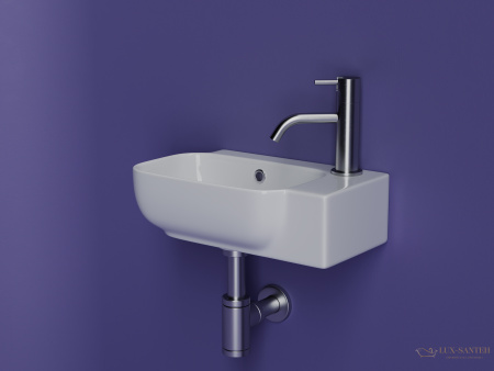 раковина ceramica nova element cn6074l 40,3x24,9 см, левосторонняя, белый