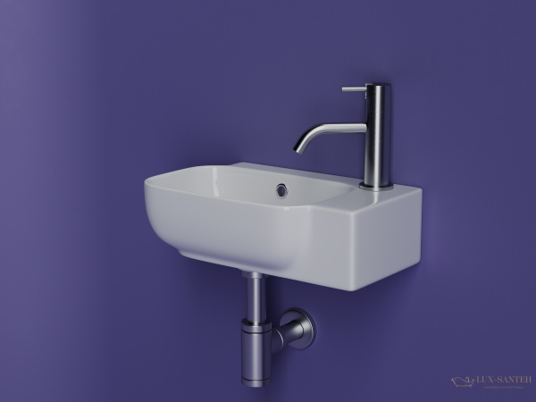 раковина ceramica nova element cn6074l 40,3x24,9 см, левосторонняя, белый