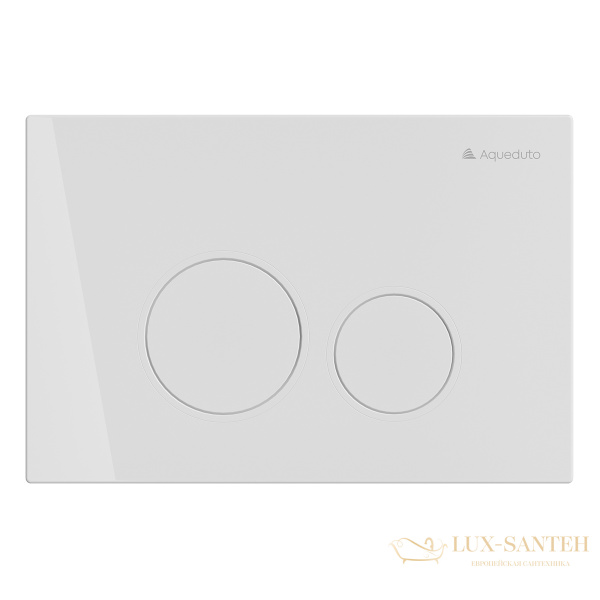 комплект aqueduto aqds103, инсталляция tecnica novo, панель смыва circulo, белая, унитаз ovo, сиденье микролифт, белый