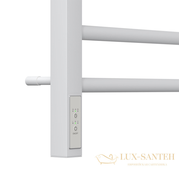 полотенцесушитель 500x800 электрический point веста pn70758w п9 диммер слева, белый