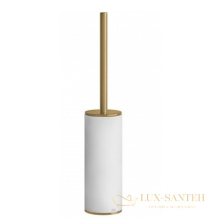ерш gessi 316 accessories 54743.727 напольный, brushed brass pvd/белый