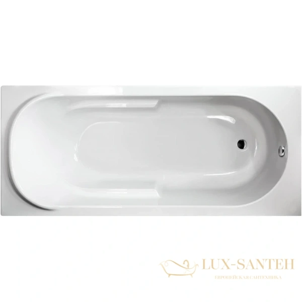 акриловая ванна berges lumbo 050006 170х75 см, белый