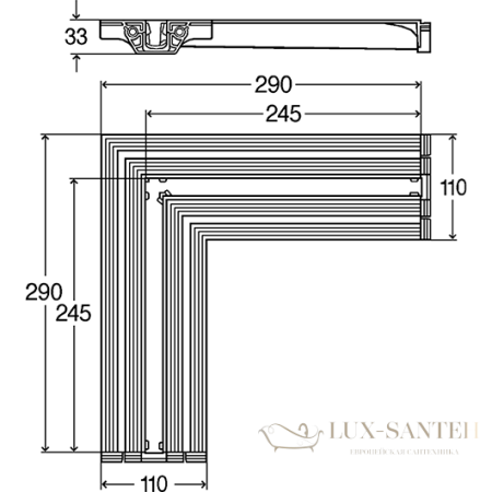 угловой соединительный элемент viega advantix vario 721688 низкая монтажная высота, черный