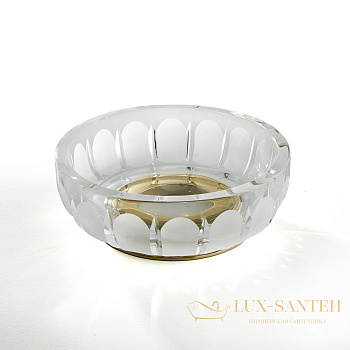 мыльница настольная 3sc montblanc, mb01acrol, прозрачный хрусталь/латунь