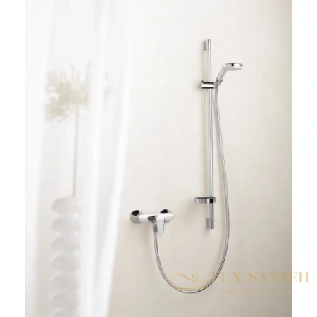 душевой гарнитур hansgrohe croma 100 27776000 ecosmart, хром