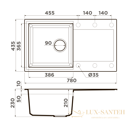 кухонная мойка omoikiri sakaime 78-gr tetogranit х leningrad grey, 4993548