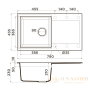 кухонная мойка omoikiri sakaime 78-gr tetogranit х leningrad grey, 4993548