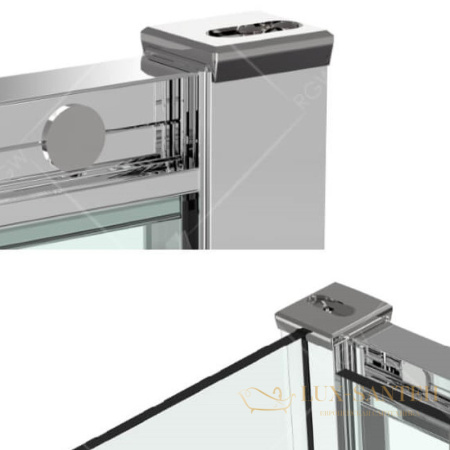 душевой уголок rgw classic 32095488-11 cl-54 80х80, профиль хром, стекло прозрачное