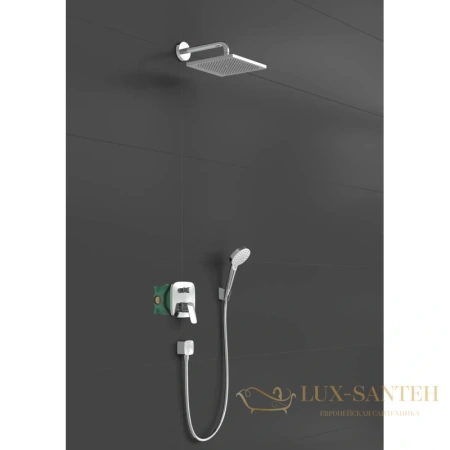 душевая система скрытого монтажа hansgrohe crometta e 240 1jet с однорычажным смесителем 27957000