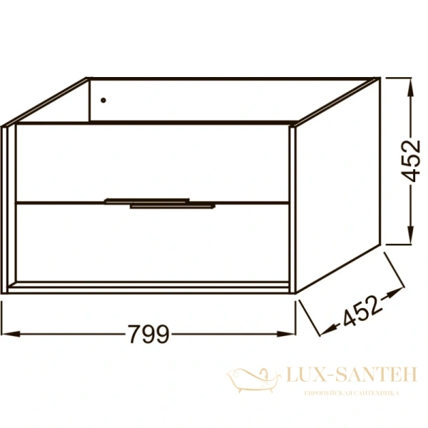 тумба jacob delafon vivienne eb1507-n18-m54 79,9 см, белый/серый титан матовый