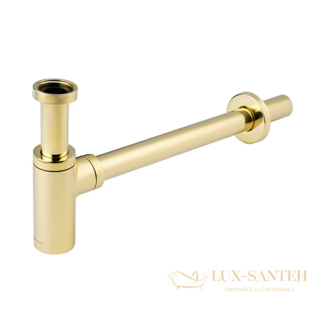 сифон для раковины lemark lm8300g, золотой глянцевый