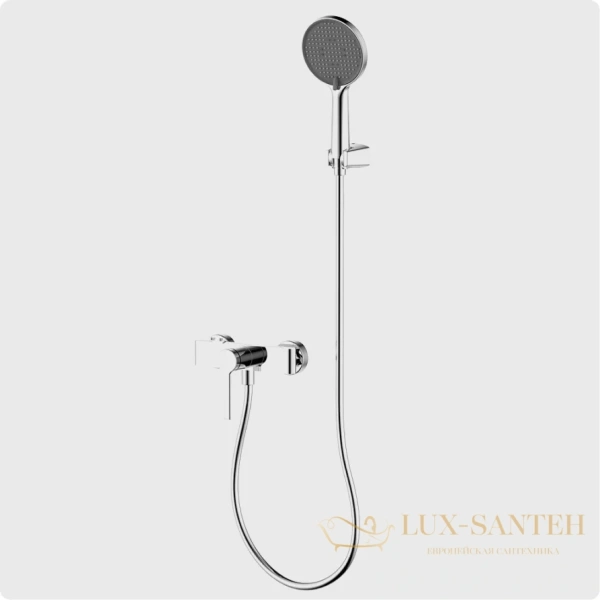 смеситель для  душа aquame asti aqm6413cr, с душевым набором, хром