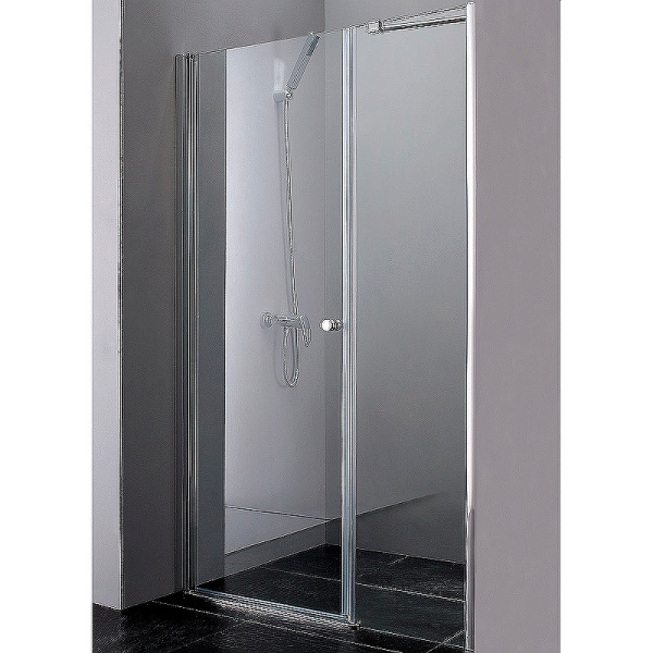 душевая дверь cezares elena elena-w-b-11-30+60-c-cr 90 см профиль хром, стекло прозрачное