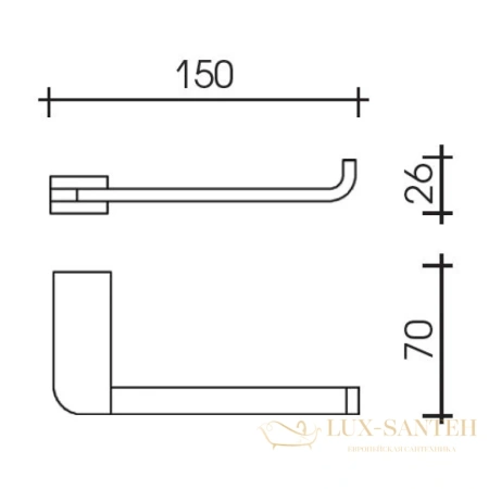 бумагодержатель schein allom 226, хром