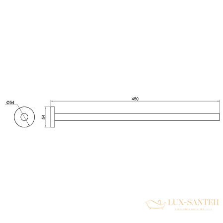 полотенцедержатель timo saona 13052/00, хром