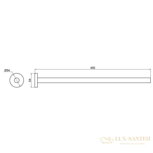 полотенцедержатель timo saona 13052/17, золото матовое