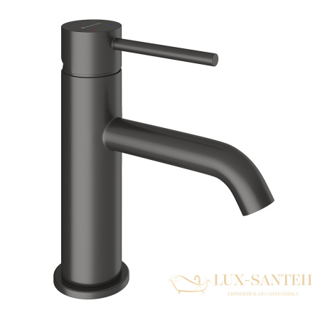 смеситель для раковины aqueduto cano m, can0245, оружейная сталь