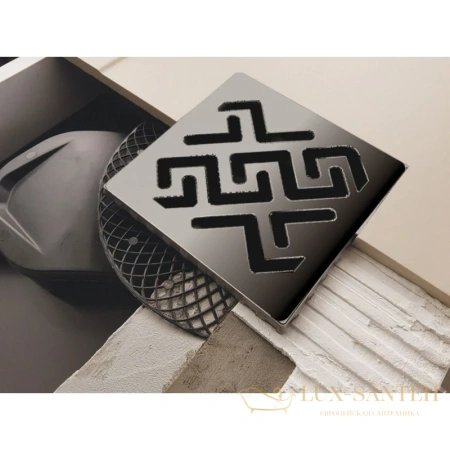 душевой трап berges platz norma 090160 99x99/50 мм, матовый хром